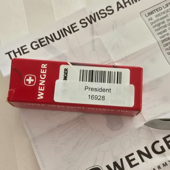 RARE !! Genuine Wenger Swiss Army Knife "President" 16928 - Picture 2 of 5